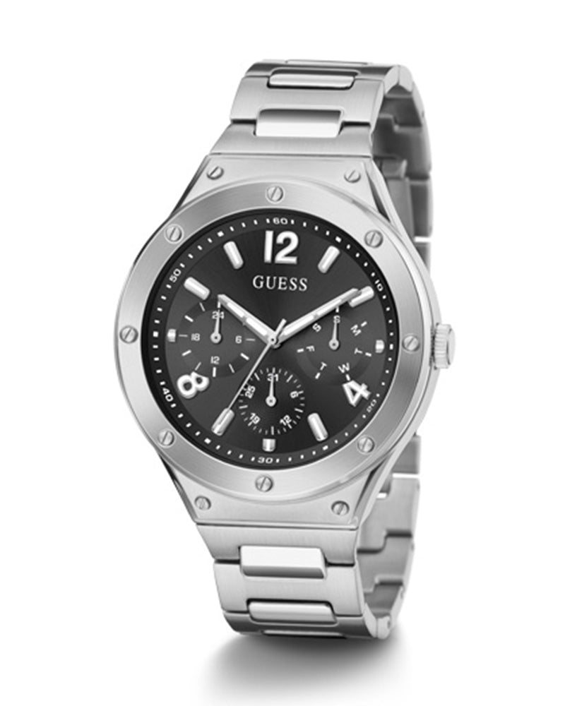  Shop Authentic Guess Scope Black Dial Silver Steel Strap Watch for Men - GW0454G1 - Luxxuri