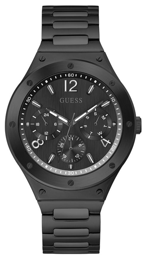  Shop Authentic Guess Scope Multifunction Black Dial Black Steel Strap Watch for Men - GW0454G3 - Luxxuri
