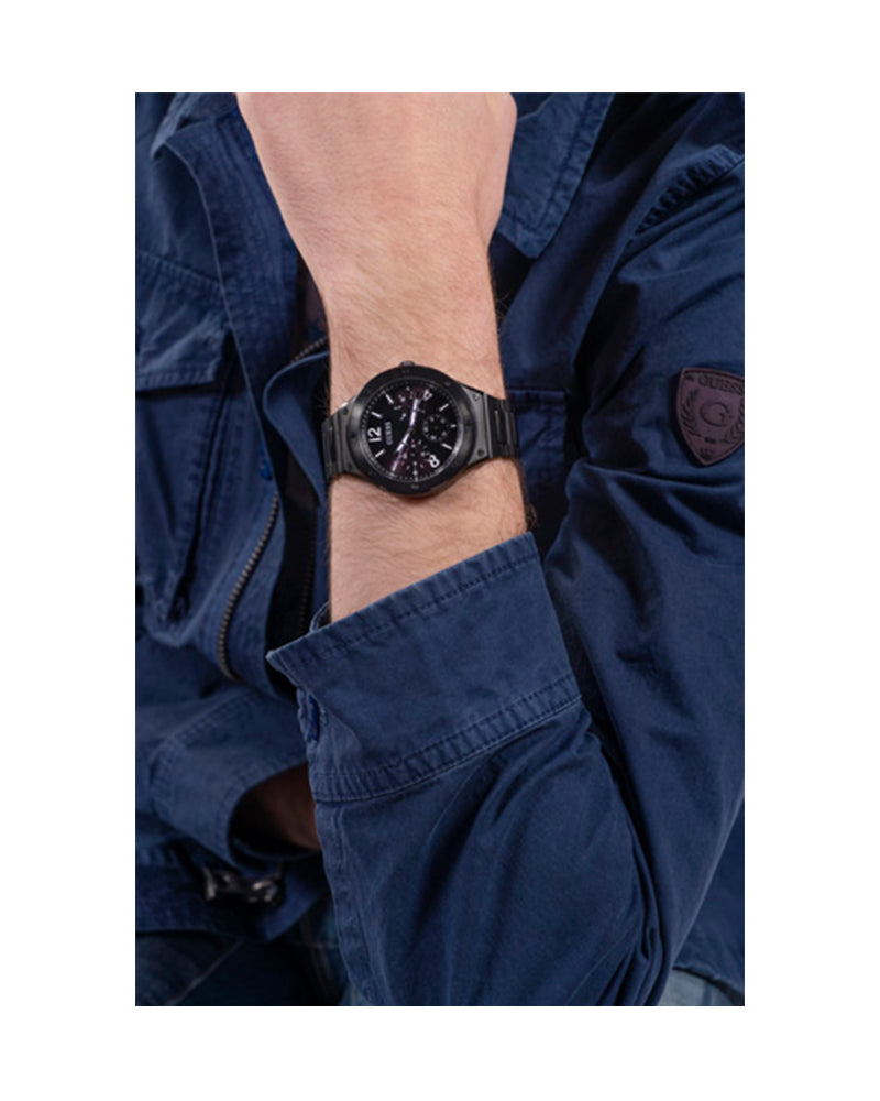  Shop Authentic Guess Scope Multifunction Black Dial Black Steel Strap Watch for Men - GW0454G3 - Luxxuri