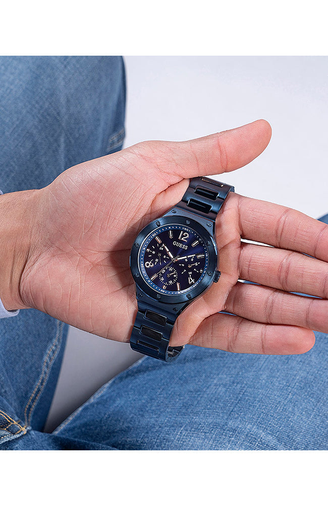  Shop Authentic Guess Scope Multifunction Blue Dial Blue Steel Strap Watch for Men - GW0454G4 - Luxxuri