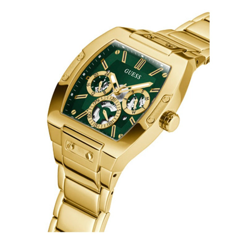  Shop Authentic Guess Phoenix Multi Function Green Dial Gold Steel Strap Watch for Men - GW0456G3 - Luxxuri