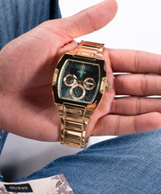  Shop Authentic Guess Phoenix Multi Function Green Dial Gold Steel Strap Watch for Men - GW0456G3 - Luxxuri