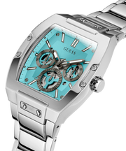  Shop Authentic Guess Phoenix Multi Function Aqua Blue Dial Silver Steel Strap Watch for Men - GW0456G4 - Luxxuri