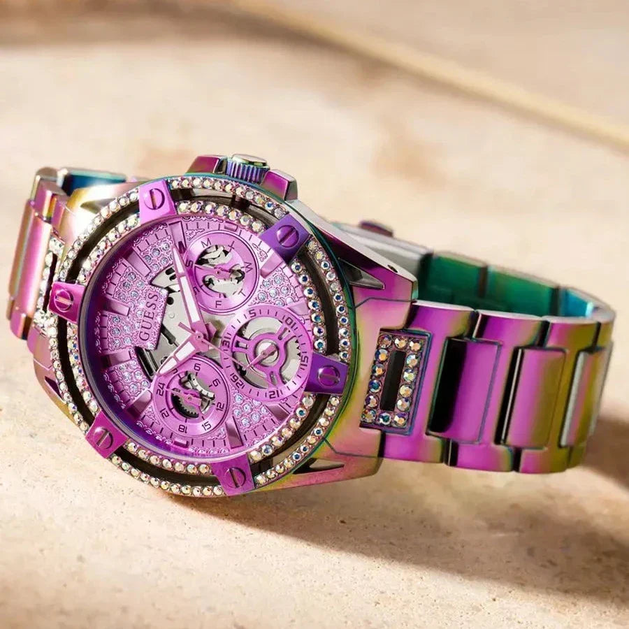  Shop Authentic Guess Queen Multicolor Dial Multicolor Steel Strap Watch For Women - GW0464L4 - Luxxuri