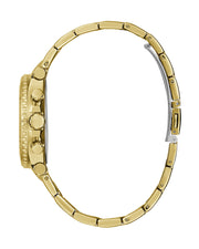  Shop Authentic Guess Cosmo Chronograph Green Dial Gold Steel Strap Watch For Women - GW0465L5 - Luxxuri