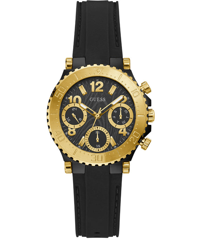  Shop Authentic Guess Cosmic Multifunction Black Dial Black Silicone Strap Watch For Women - GW0466L1 - Luxxuri