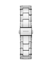  Shop Authentic Guess Night Life Clear Silver Dial Silver Steel Strap Watch for Women - GW0470L1 - Luxxuri