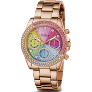  Shop Authentic Guess Confetti Multifunction Multicolor Dial Rose Gold Steel Strap Watch For Women - GW0483L3 - Luxxuri