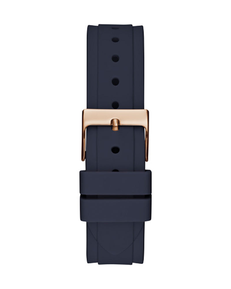  Shop Authentic Guess Solistice Diamonds Roe Gold Dial Black Rubber Strap Watch for Women - GW0484L2 - Luxxuri