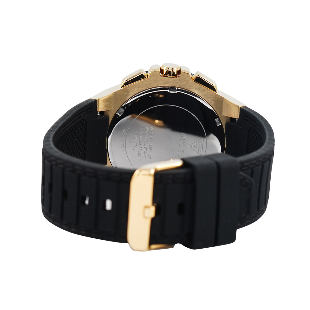  Shop Authentic Guess Zena Chronograph Black Dial Black Rubber Strap Watch For Women - W1094L6 - Luxxuri