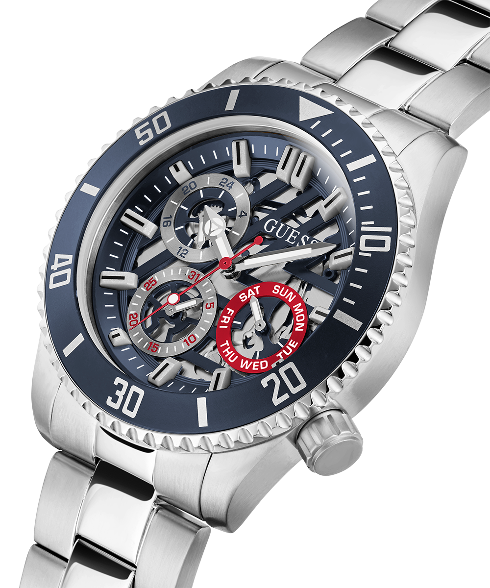  Shop Authentic Guess Axle Multifunction Black Dial Silver Steel Strap Watch For Men - GW0488G1 - Luxxuri