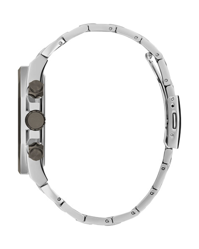  Shop Authentic Guess Empire Quartz Black Dial Silver Steel Strap Watch For Men - GW0489G1 - Luxxuri