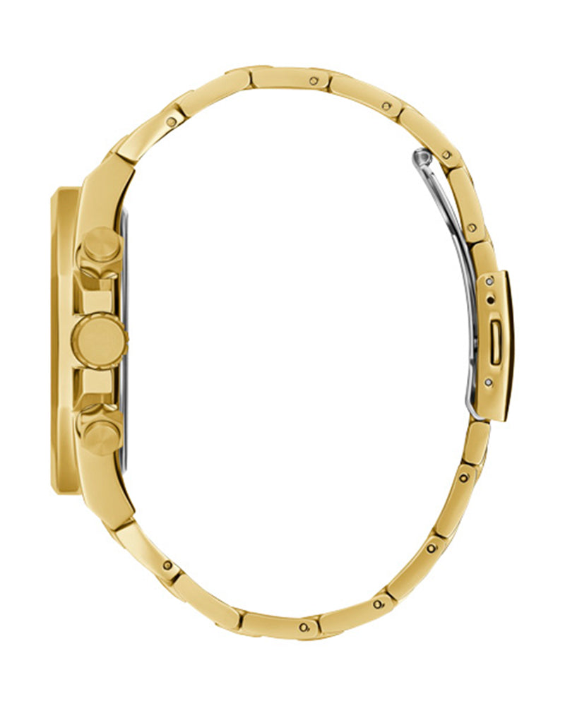 Shop Authentic Guess Empire Quartz Black Dial Gold Steel Strap Watch For Men - GW0489G2 - Luxxuri