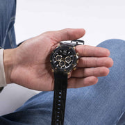  Shop Authentic Guess Edge Chronograph Black Dial Black Leather Strap Watch For Men - GW0492G1 - Luxxuri