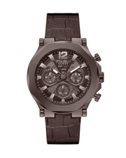  Shop Authentic Guess Edge Chronograph Brown Dial Brown Leather Strap Watch For Men - GW0492G2 - Luxxuri