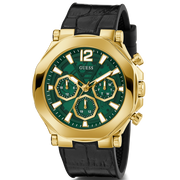  Shop Authentic Guess Edge Chronograph Green Dial Black Leather Strap Watch For Men - GW0492G3 - Luxxuri
