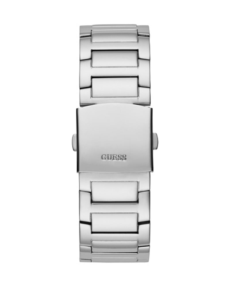  Shop Authentic Guess King Quartz Silver Dial Silver Steel Strap Watch For Men - GW0497G1 - Luxxuri
