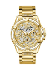  Shop Authentic Guess Queen Quartz Gold Dial Gold Steel Strap Watch For Men - GW0497G2 - Luxxuri