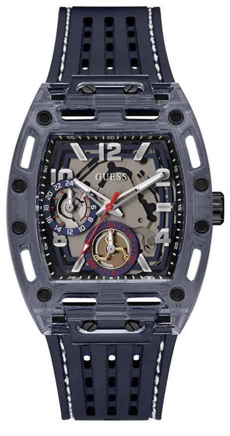  Shop Authentic Guess Phoenix Chronograph Black Dial Black Rubber Strap Watch for Men - GW0499G1 - Luxxuri