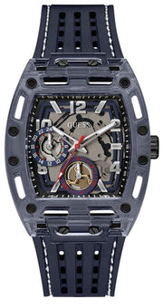  Shop Authentic Guess Phoenix Chronograph Black Dial Black Rubber Strap Watch for Men - GW0499G1 - Luxxuri