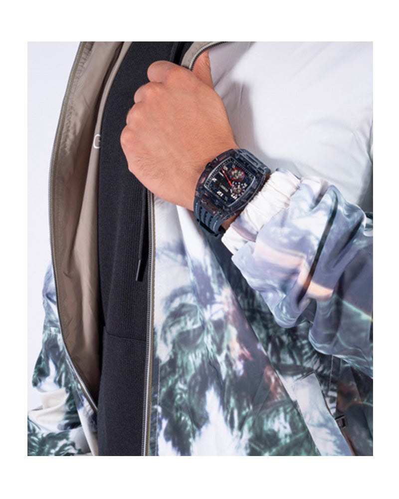  Shop Authentic Guess Phoenix Chronograph Black Dial Black Rubber Strap Watch for Men - GW0499G1 - Luxxuri