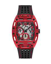  Shop Authentic Guess Phoenix Multifunction Analog Red Dial Black Silicone Strap Watch For Men - GW0499G4 - Luxxuri