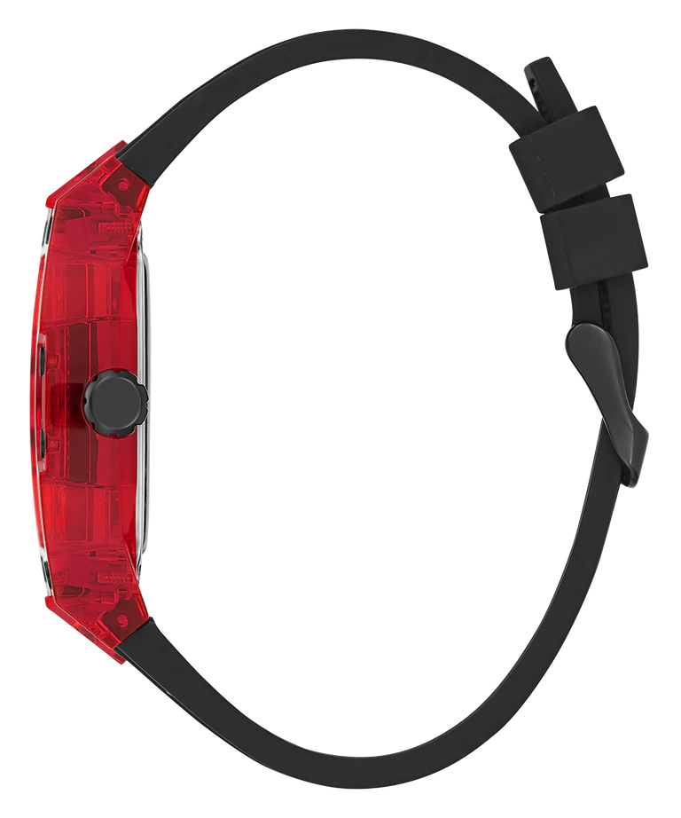  Shop Authentic Guess Phoenix Multifunction Analog Red Dial Black Silicone Strap Watch For Men - GW0499G4 - Luxxuri