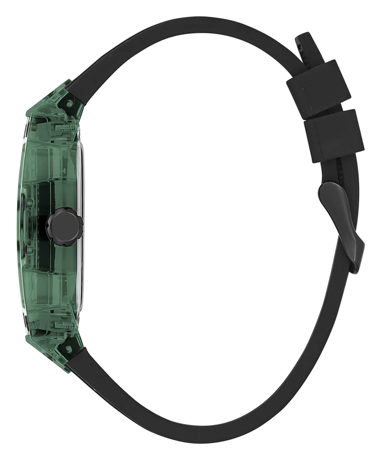 Shop Authentic Guess Phoenix Analog Black Dial Black Silicone Strap Watch For Men- GW0499G7 - Luxxuri