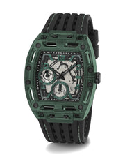  Shop Authentic Guess Phoenix Analog Black Dial Black Silicone Strap Watch For Men- GW0499G7 - Luxxuri