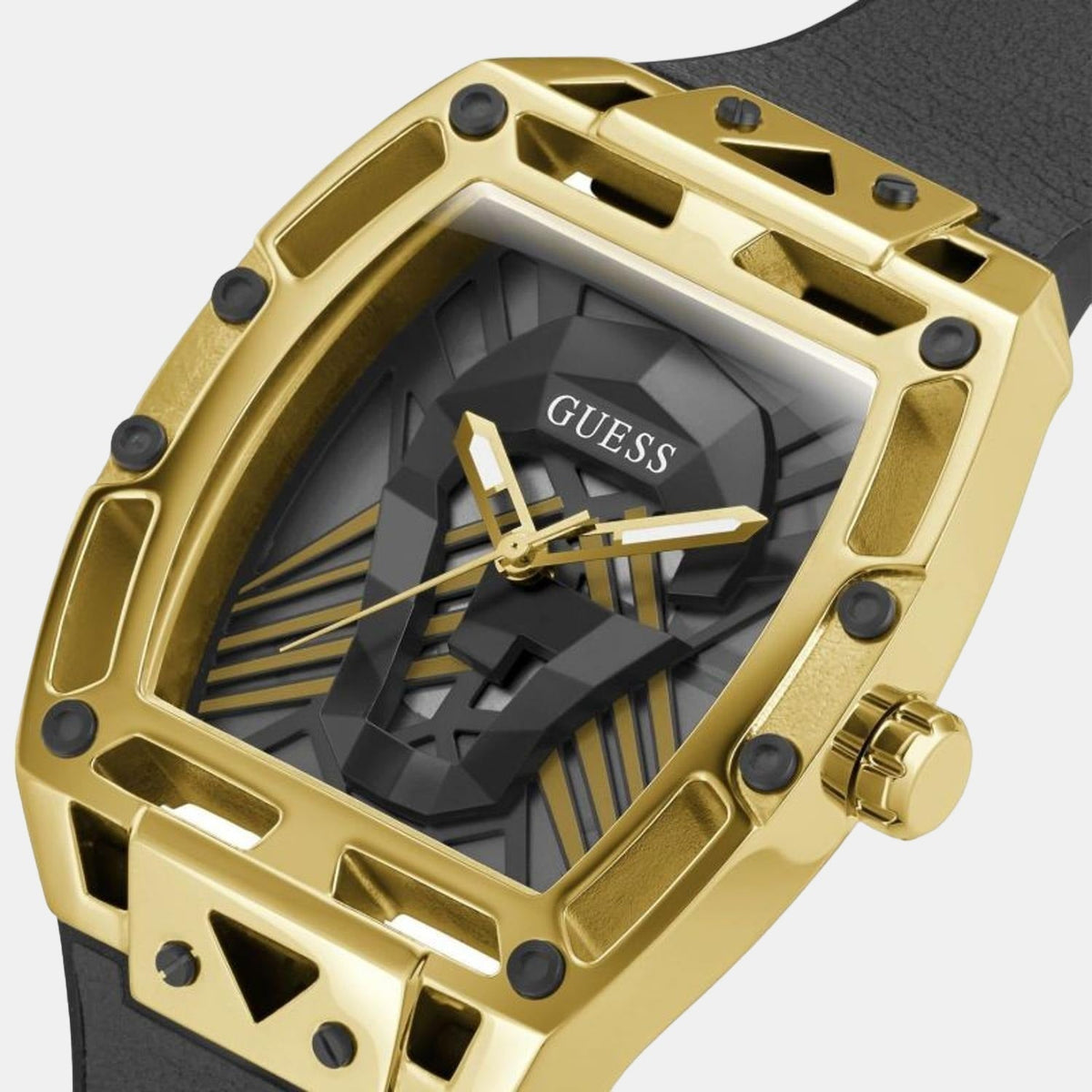  Shop Authentic Guess Legend Black Dial Black Rubber Strap Watch For Men - GW0500G1 - Luxxuri