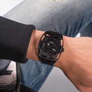  Shop Authentic Guess Legend Black Dial Black Silicone Strap Watch For Men - GW0500G2 - Luxxuri