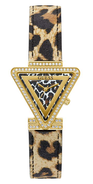  Shop Authentic Guess Fame Quartz Animal Print Dial Multicolor Leather Strap Watch For Women - GW0504L3 - Luxxuri