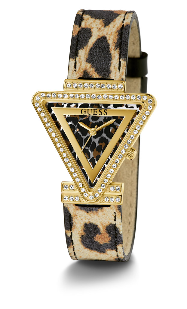  Shop Authentic Guess Fame Quartz Animal Print Dial Multicolor Leather Strap Watch For Women - GW0504L3 - Luxxuri