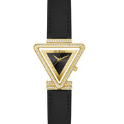  Shop Authentic Guess Fame Quartz Black Dial Black Leather Strap Watch For Women - GW0504L5 - Luxxuri