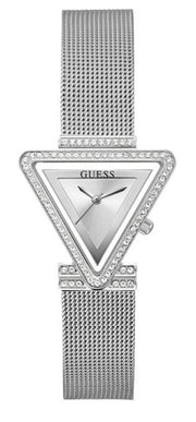  Shop Authentic Guess Quartz Silver Dial Silver Mesh Strap Watch For Women - GW050L1 - Luxxuri