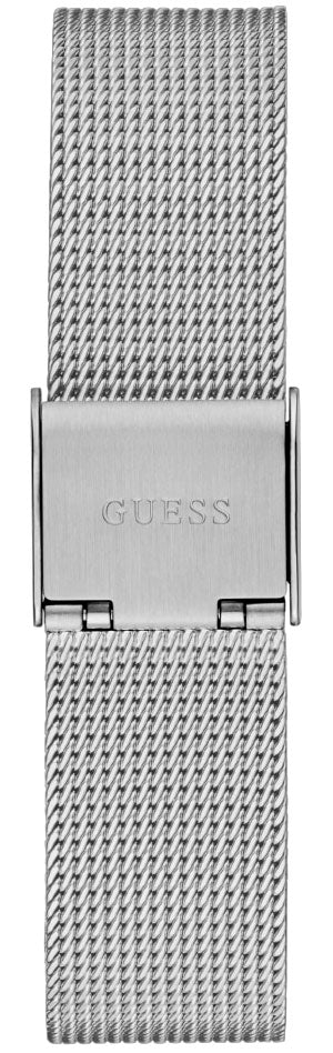  Shop Authentic Guess Fame Diamonds Silver Dial Silver Mesh Bracelet Watch for Women - GW0508L1 - Luxxuri