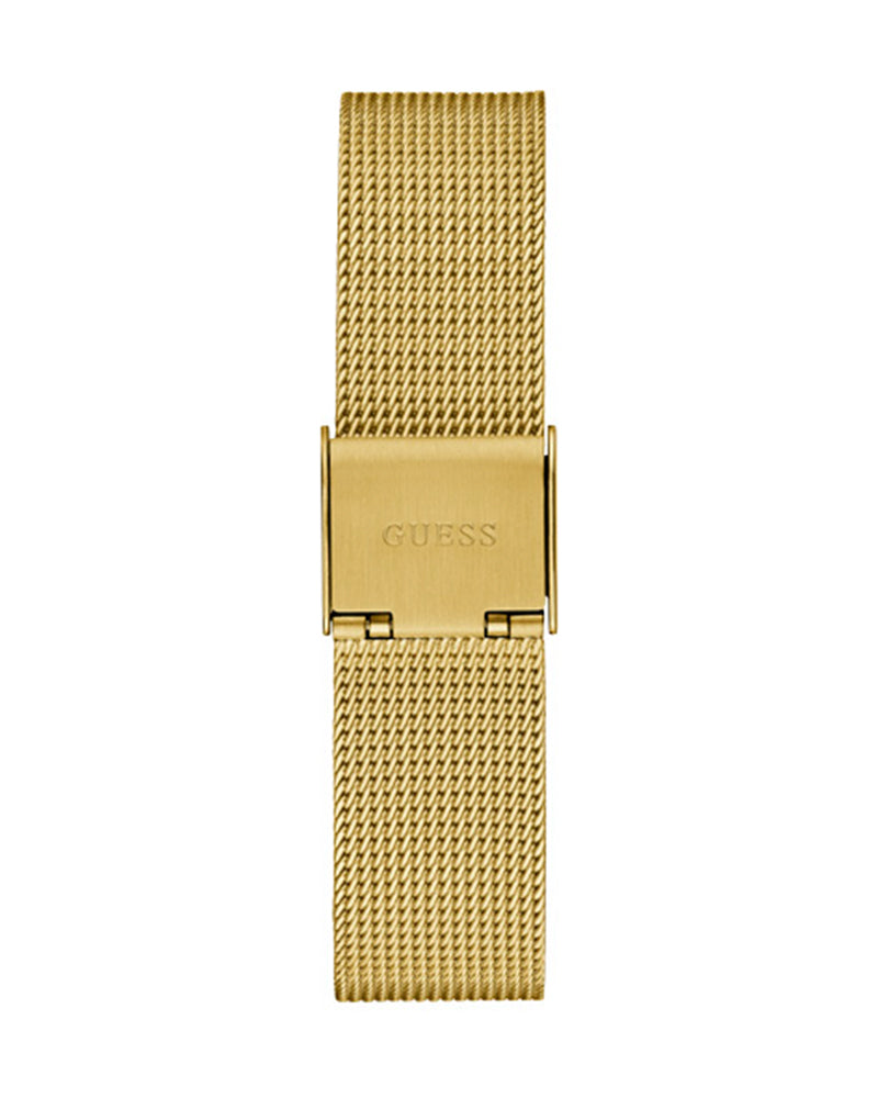  Shop Authentic Guess Fame Diamonds Gold Dial Gold Mesh Bracelet Watch for Women - GW0508L2 - Luxxuri