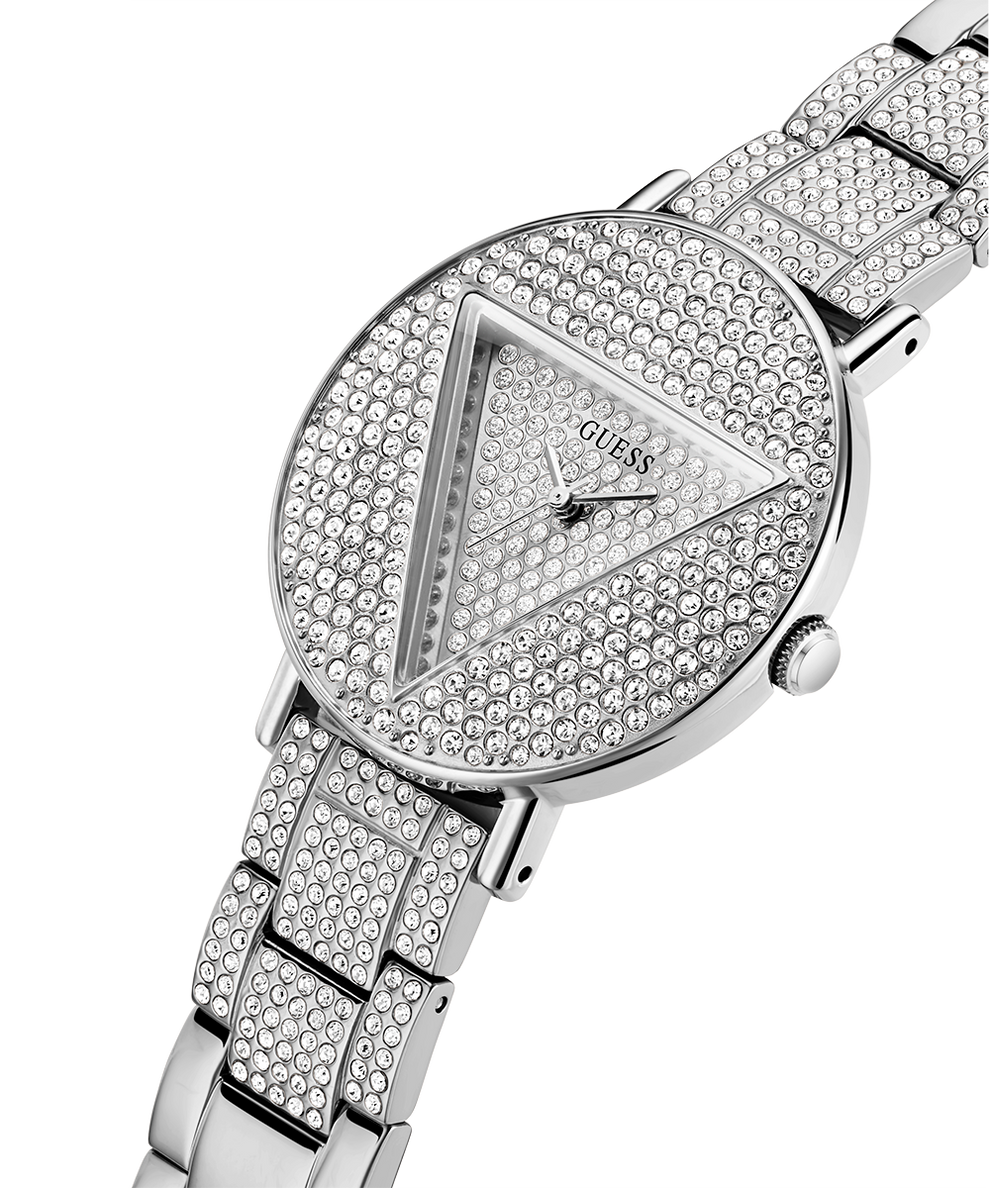  Shop Authentic Guess Trend Diamonds Silver Dial Silver Steel Strap Watch for Women - GW0512L1 - Luxxuri