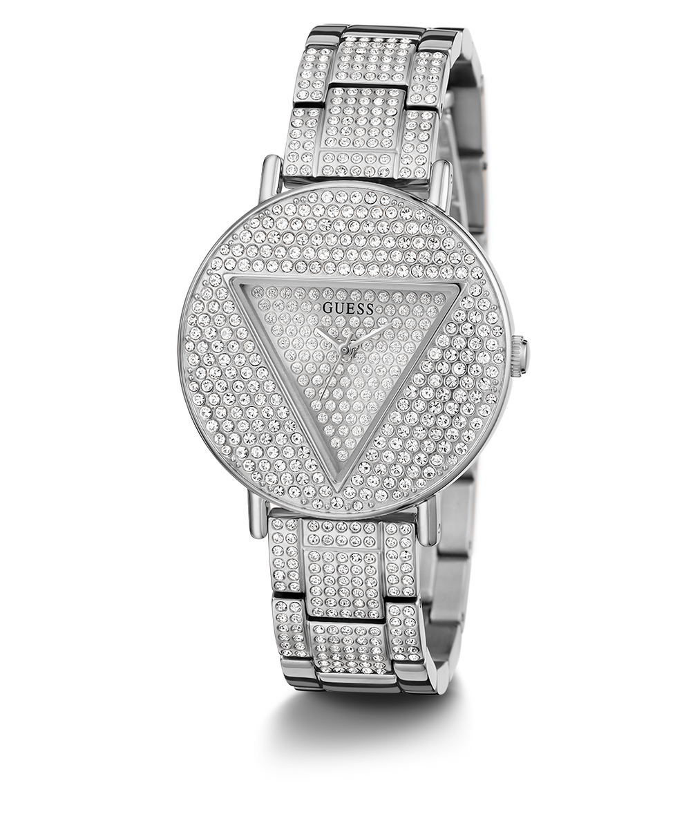  Shop Authentic Guess Trend Diamonds Silver Dial Silver Steel Strap Watch for Women - GW0512L1 - Luxxuri