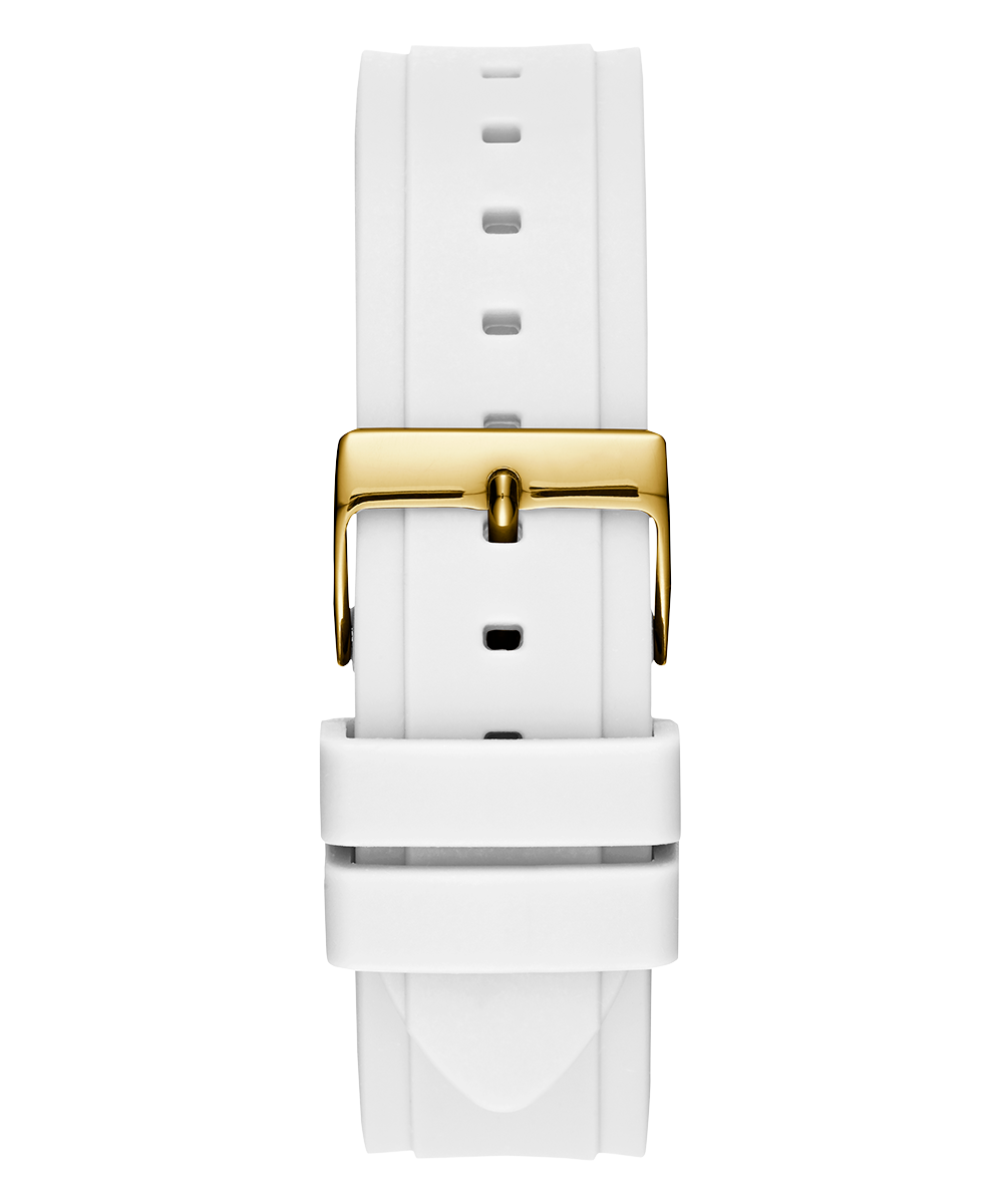  Shop Authentic Guess Multifunction Gold Dial White Rubber Strap Watch for Women - GW0519L2 - Luxxuri
