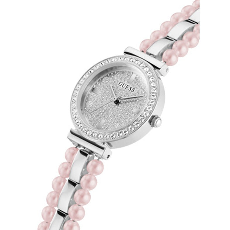  Shop Authentic Guess Gala Diamonds Silver Dial Two Tone Steel Strap Watch for Women - GW0531L1 - Luxxuri