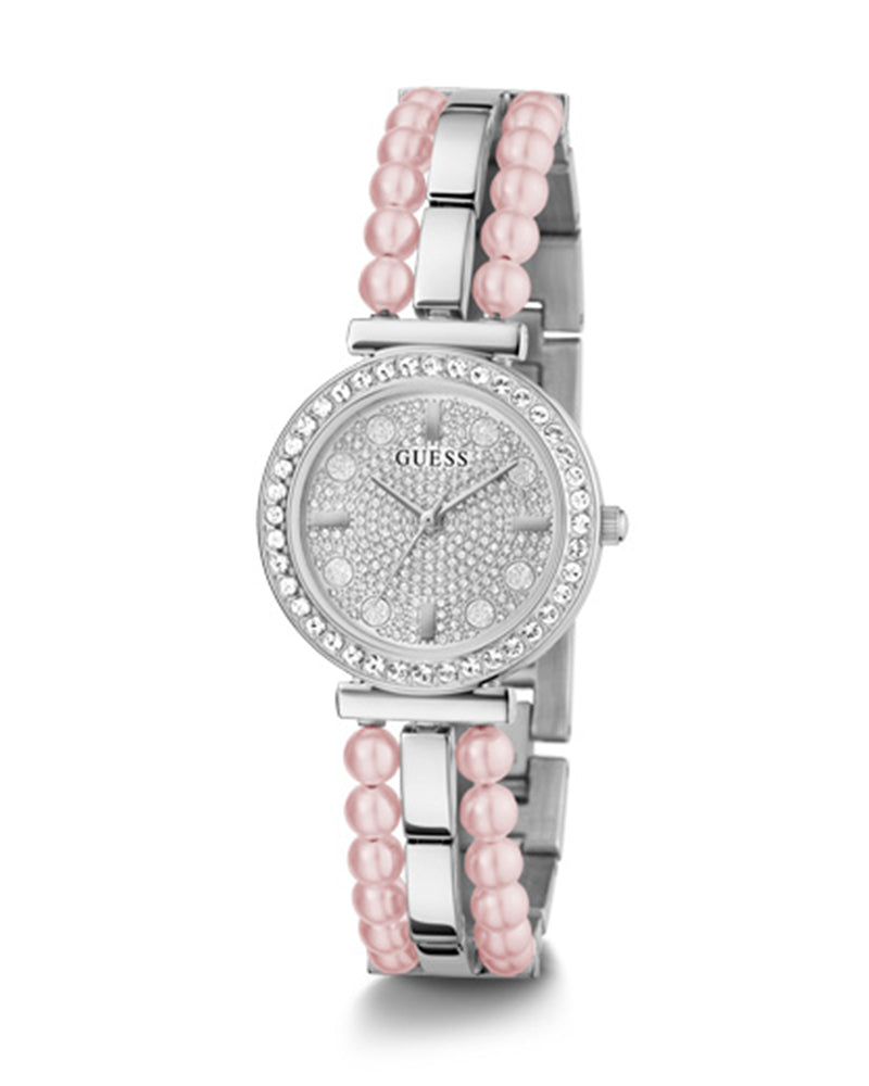  Shop Authentic Guess Gala Diamonds Silver Dial Two Tone Steel Strap Watch for Women - GW0531L1 - Luxxuri