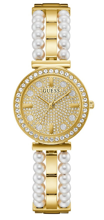  Shop Authentic Guess Gala Diamonds Gold Dial Two Tone Steel Strap Watch for Women - GW0531L2 - Luxxuri