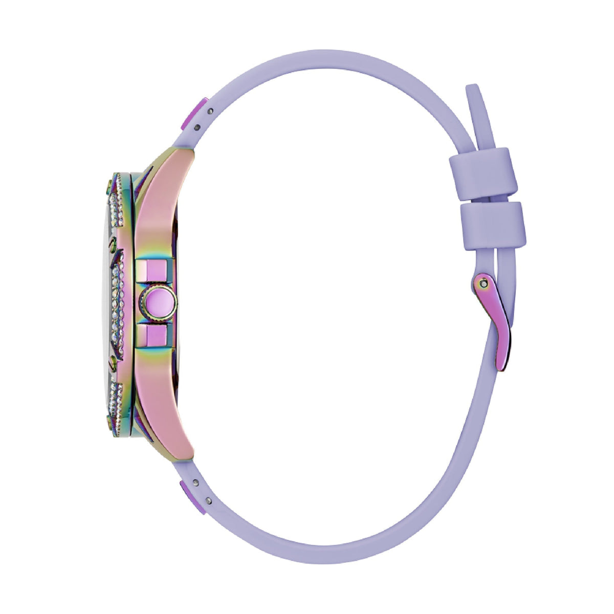  Shop Authentic Guess Queen Quartz Purple Dial Purple Silicone Strap Watch For Women - GW0536L4 - Luxxuri