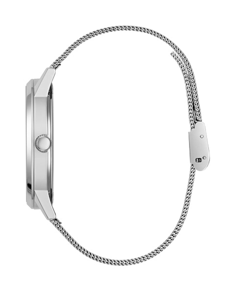  Shop Authentic Guess Gadget Silver Dial Silver Mesh Bracelet Watch for Men - GW0538G1 - Luxxuri