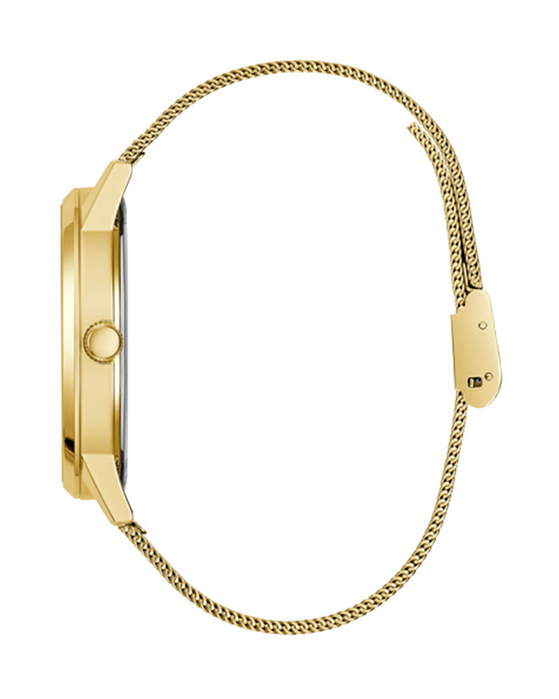  Shop Authentic Guess Gadget Gold Dial Gold Mesh Bracelet Watch for Men - GW0538G2 - Luxxuri