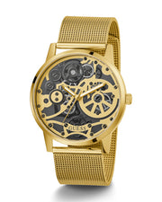 Shop Authentic Guess Gadget Gold Dial Gold Mesh Bracelet Watch for Men - GW0538G2 - Luxxuri