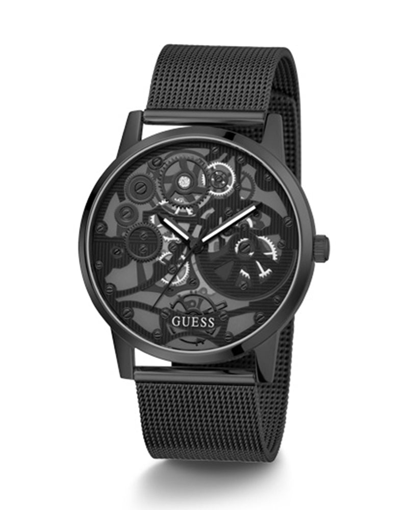  Shop Authentic Guess Gadget Black Dial Black Mesh Bracelet Watch for Men - GW0538G3 - Luxxuri