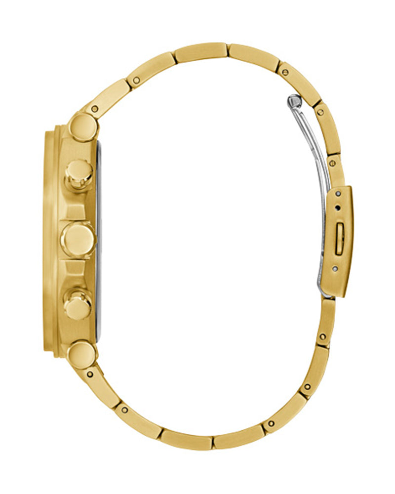  Shop Authentic Guess Edge Chronograph Black Dial Gold Steel Strap Watch For Men - GW0539G2 - Luxxuri
