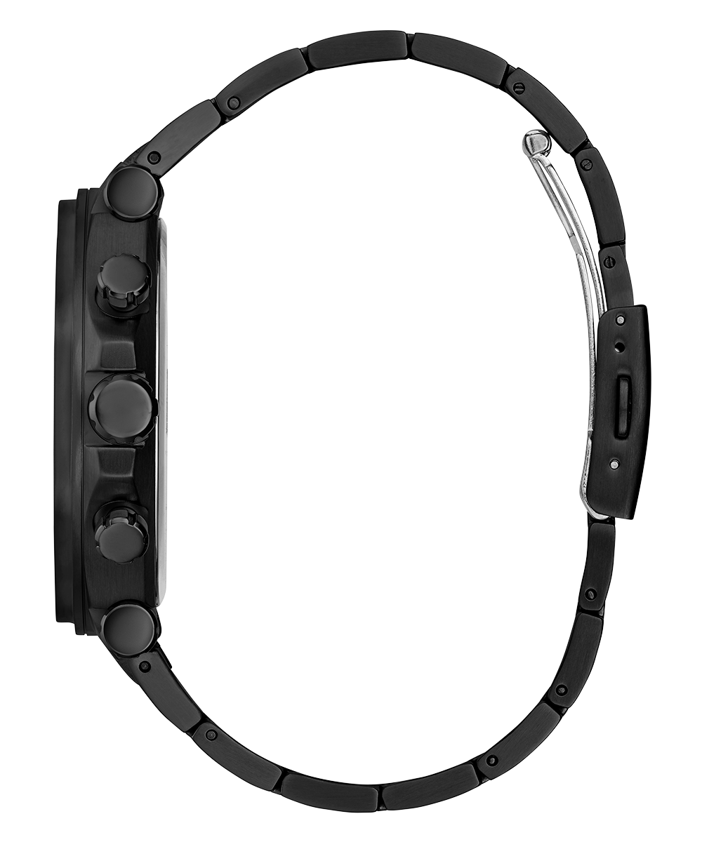  Shop Authentic Guess Edge Chronograph Black Dial Black Steel Strap Watch For Men - GW0539G3 - Luxxuri